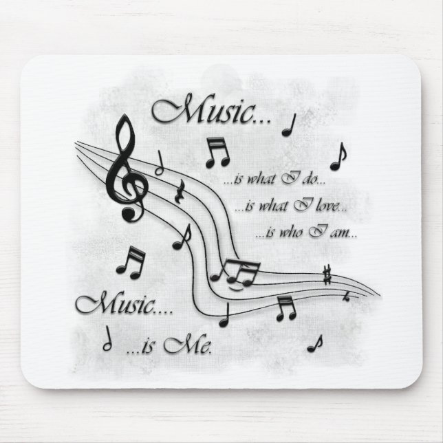 Mousepad A música é mim (Frente)
