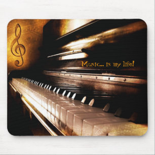Mousepad A música é minha vida!