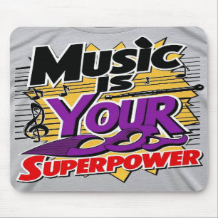 Mousepad A Música é Seu Superpoder opção 3