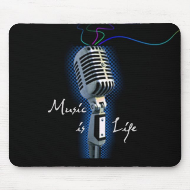 Mousepad A música é vida (Frente)