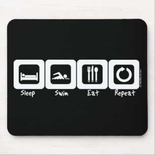Mousepad A natação do sono come a repetição
