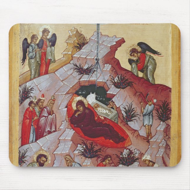 Mousepad A natividade, ícone do russo, século XVI (Frente)