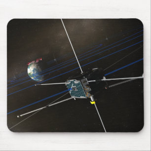 Mousepad A nave espacial de cinco THEMIS na órbita
