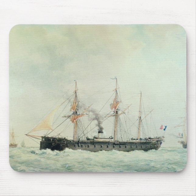 Mousepad A navio de guerra francesa, "La Gloire", 1880 (Frente)