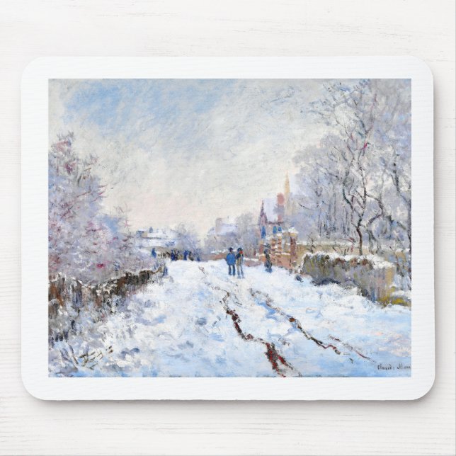 Mousepad A neve de Claude Monet na paisagem argentina (Frente)