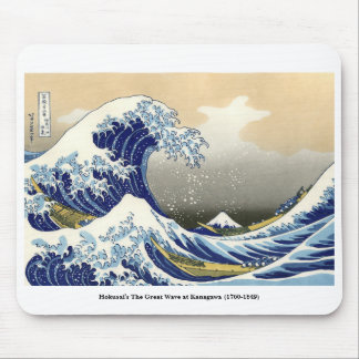 Mousepad A onda de Excelentes de Hokusai em Kanagawa (1760-