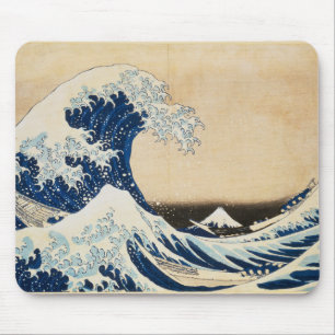 Mousepad A onda de Excelentes de Kanagawa por Hokusai
