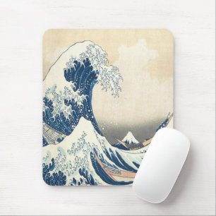 Mousepad A onda do Excelente de Kanagawa Ukiyo-e Japonês