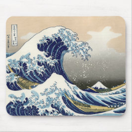 Mousepad A onda Excelente de Kanagawa - Katsushika Hokusai
