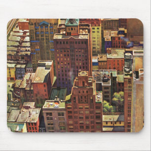 Mousepad A opinião do Pássaro-Olho a Nova Iorque por John