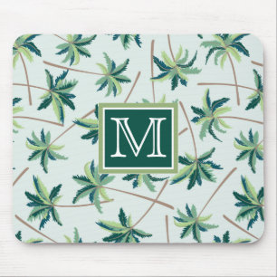 Mousepad A palma tropical do Foxtail adiciona sua inicial