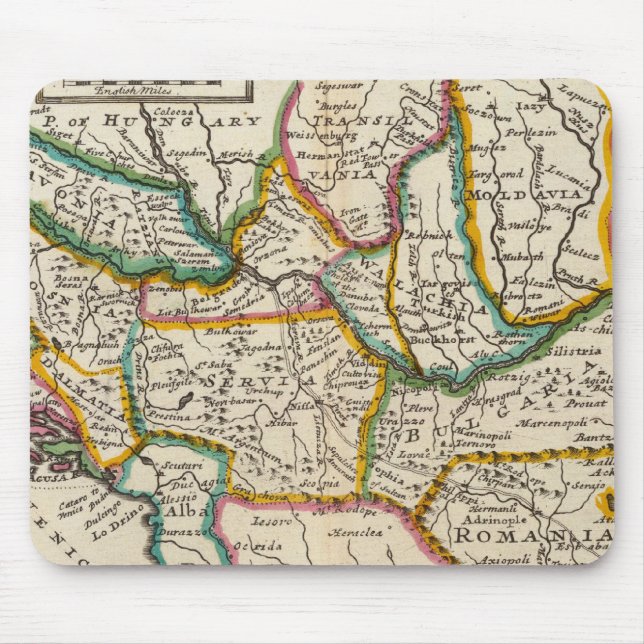 Mousepad A parte norte da Turquia na Europa (Frente)