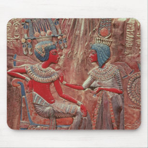 Mousepad A parte traseira do trono de Tutankhamun