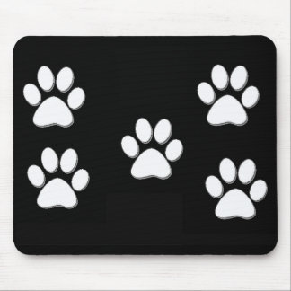 Mousepad A pata do filhote de cachorro imprime o branco no