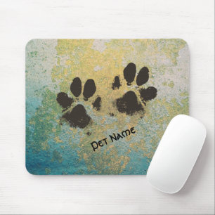 Mousepad A pata do seu próprio animal de estimação imprime 