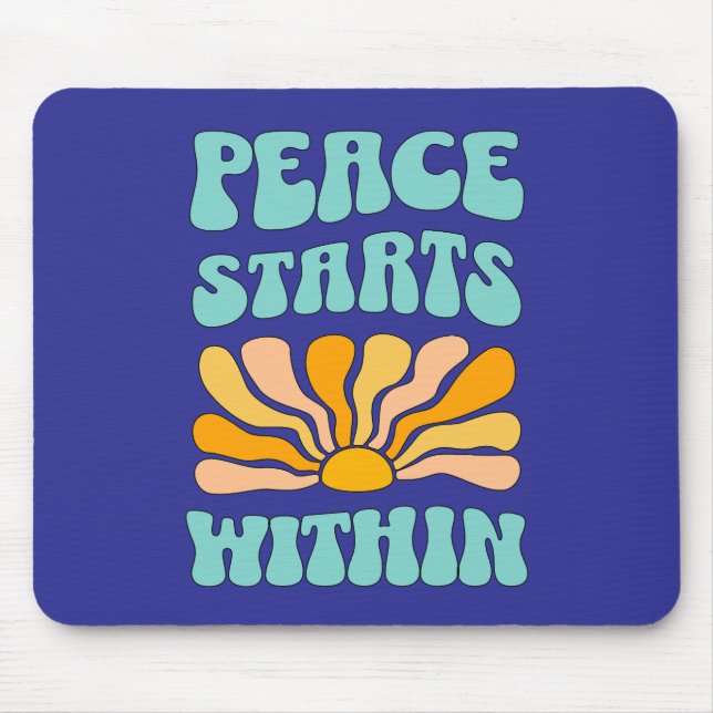 Mousepad A Paz Começa Por Dentro		 (Frente)