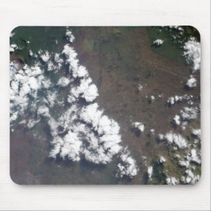 Mousepad A pena aumenta do vulcão de Nyiragongo no manual
