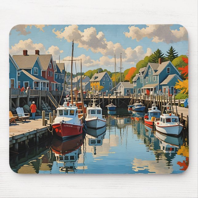 Mousepad A Pequena Vila de Pesca (Frente)