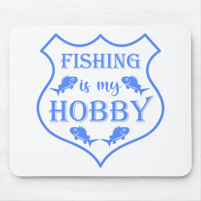 Mousepad A pesca é a minha citação do escudo hobby na crist (Frente)