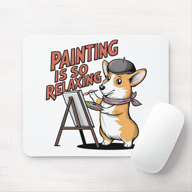 Mousepad A Pintura É Tão Relaxante, Mouses pads De Artistas (Com mouse)