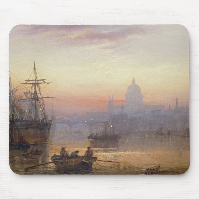 Mousepad A piscina de Londres no pôr-do-sol, 1876 (Frente)