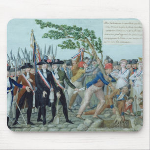 Mousepad A plantação de uma árvore da liberdade, c.1789
