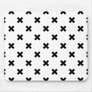 Mousepad A polca preta cruza a branco