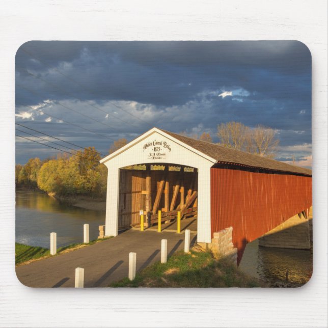 Mousepad A Ponte Coberta de Medora Construída Em 1875 (Frente)