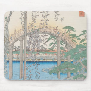 Mousepad A ponte com glicínias ou Kameido Tenjin