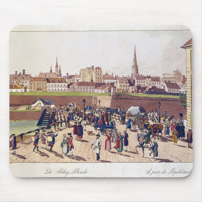 Mousepad A ponte em Leopoldstadt, Viena, 1780 (Frente)