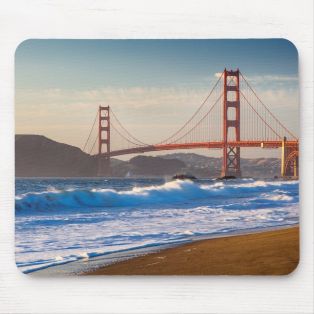 Mousepad A Ponte Golden Gate da Praia Baker (Frente)