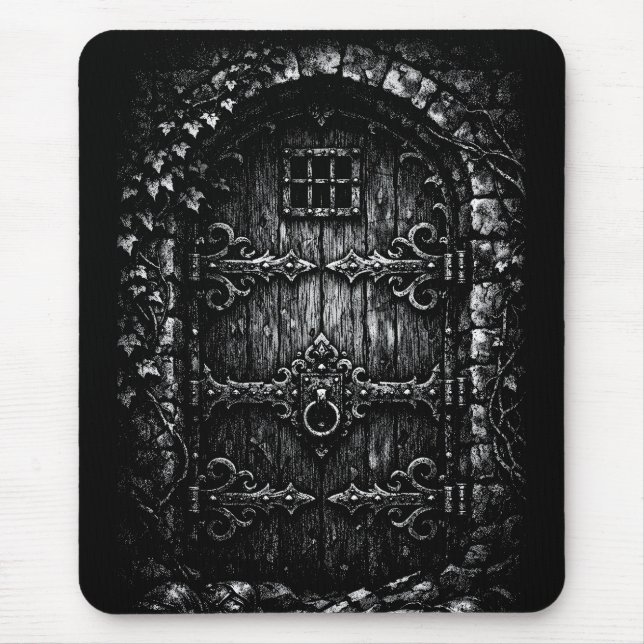 Mousepad A Porta do Feiticeiro — por BurnsInHell (Frente)