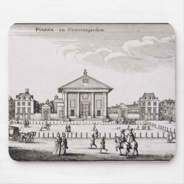 Mousepad A praça no jardim de Covent, 1647 (gravura) (Frente)