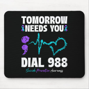 Mousepad A Prevenção Contra Suicídio 988 Amanhã Precisa De