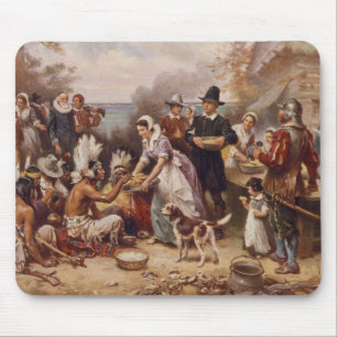 Mousepad A primeira acção de graças 1621% pipe% c.1932