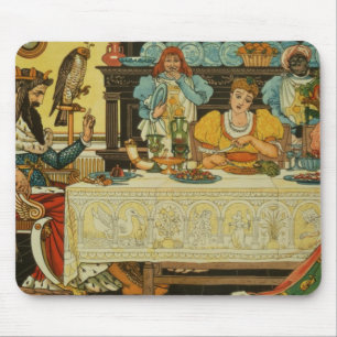 Mousepad A princesa Parte seu comensal com o sapo, de
