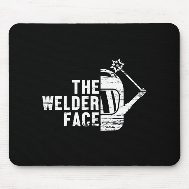 Mousepad A Profissão De Soldadura Da Face Soldadora De Ferr (Frente)