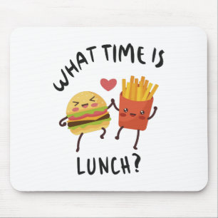 Mousepad A que horas é o almoço