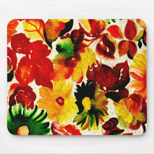 Mousepad A queda da natureza russa deixa pintura (Frente)