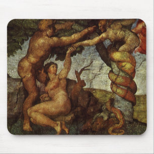 Mousepad A Queda e Expulsão de Michelangelo, Jardim do Éden