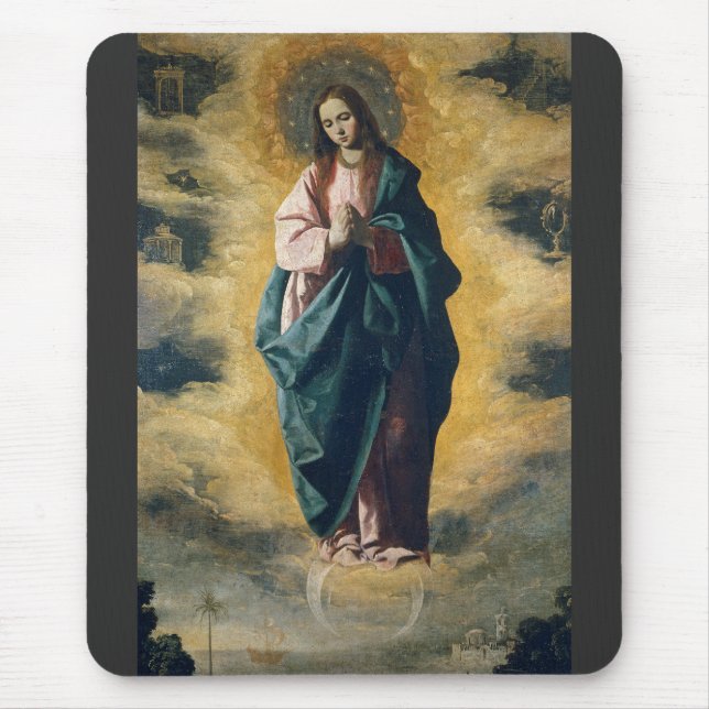 Mousepad A Radiância Celestial da Imaculada Conceição Arte (Frente)
