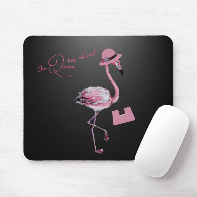 Mousepad A Rainha Aposentou O Chic Pink Flamingo (Com mouse)