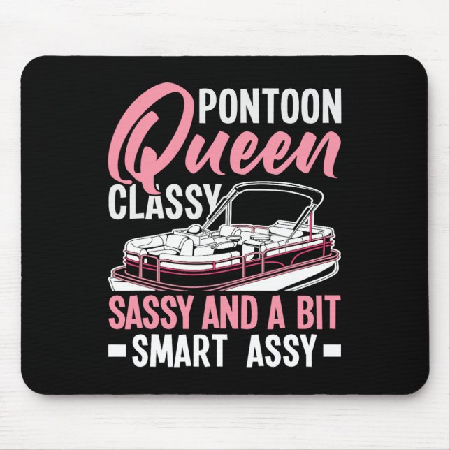 Mousepad A Rainha Do Pontoon Cly Sy E Um Pouco Inteligente  (Frente)