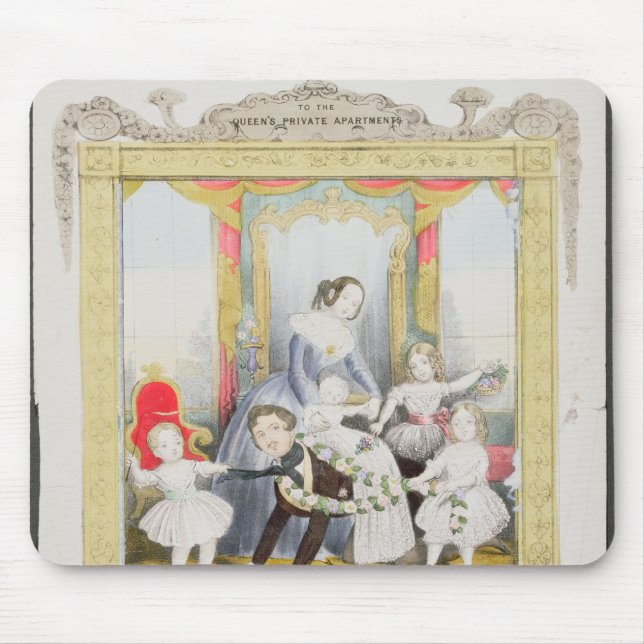 Mousepad A rainha e o príncipe Albert em casa (Frente)