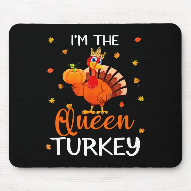 Mousepad A Rainha Turquia Ação de Graças A Turquia outono (Frente)