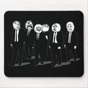 Mousepad A raiva Meme cómico enfrenta o passeio. Mim Gusta.