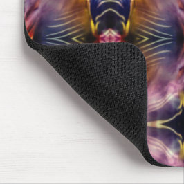 Mousepad A repetição de seda em preto e burgundy inflou o