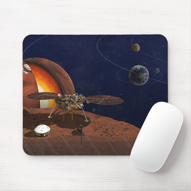 Mousepad A Representação Do Artista Do Insight Lander. (Com mouse)
