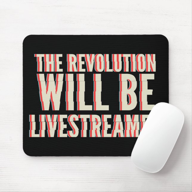 Mousepad A Revolução Será Transmitida Ao Vivo (Com mouse)