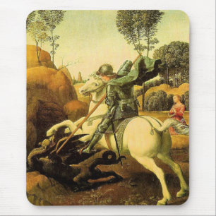 Mousepad A "Rua George e o Dragão" de Raphael (cerca de 150